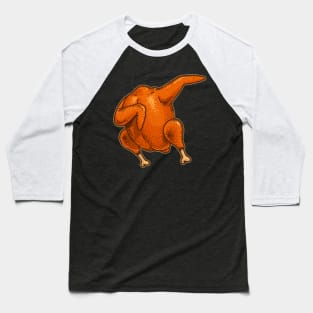 Dabbing Chicken Shirt Funny Roast Chicken Dab T-Shirt Farmer Baseball T-Shirt